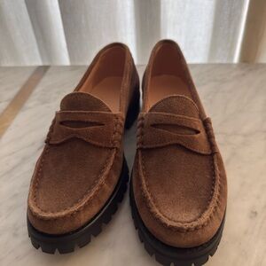 Women’s Jcrew Brown Suede Loafers